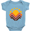 sunset mountain Baby Bodysuit