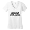 i love coffee Women's V-Neck T-Shirt