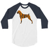 tiger pattern 3/4 Sleeve Shirt
