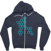 six hexagonal best trending Zipper Hoodie