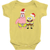 spongebob squarepants and patrick christmas Baby Bodysuit
