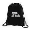 Cat Says Not Today Drawstring Bags