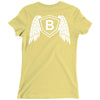 letter b with wings Ladies Fitted T-Shirt