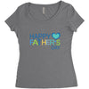 happy father day Women's Triblend Scoop T-shirt