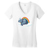 real unicorns have curves Women's V-Neck T-Shirt