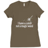magic wand rhinestone Ladies Fitted T-Shirt