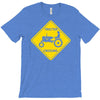 tractor crossing farmer's road warning sign T-Shirt