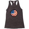 patriotic smiley face Racerback Tank