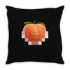 peach t Throw Pillow