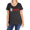 may the panda force be with you Ladies Curvy T-Shirt