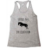 j'peux pas j'ai &eacute;quitation Racerback Tank