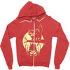 cat and bat halloween Zipper Hoodie