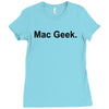 mac geek t shirt funny nerd gamer computer hipster humor apple Ladies Fitted T-Shirt
