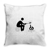 cook marshmallow Throw Pillow