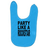funny t shirt party like a rockstar tee hilarious shirt Baby Bibs