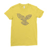 dove typography Ladies Fitted T-Shirt