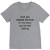 still talking light V-Neck Tee