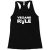 vegans rule Racerback Tank