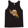 women's sugar skull purple Tank Top