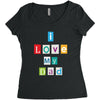 I Love my Dad Women's Triblend Scoop T-shirt