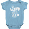 beer does not ask questions Baby Onesie