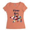 mama bear floral Women's Triblend Scoop T-shirt