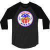 vote for pizza president democrat 3/4 Sleeve Shirt
