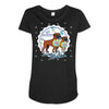 my boxers are my babies Maternity Scoop Neck T-shirt