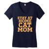 stay at home cat mom Women's V-Neck T-Shirt
