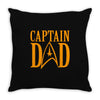 captain dad Throw Pillow