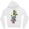 Pride Floral LGBT Colors Zipper Hoodie