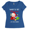 baby 1st christmas Women's Triblend Scoop T-shirt