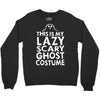 this is my lazy ghost costume 3 Crewneck Sweatshirt