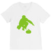 curling V-Neck Tee