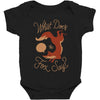 what does the fox say Baby Bodysuit