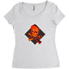 3d skull squad Women's Triblend Scoop T-shirt