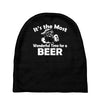 christmas shirt it's the most wonderful time for beer funny Baby Beanies