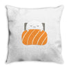 sleepy sushi Throw Pillow