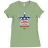 independence day 4th july star america american flag Ladies Fitted T-Shirt