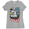 beer eagle graphic Ladies Fitted T-Shirt