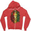 rasta lion Zipper Hoodie