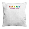 funny retro space invaders 'class of 1978' Throw Pillow
