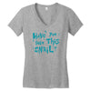 have you seen this snail Women's V-Neck T-Shirt