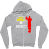 respect batle royal gaming Zipper Hoodie