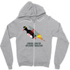 never give up poster Zipper Hoodie