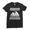 camping Ladies Fitted T-Shirt
