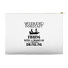 fishing funny Accessory Pouches
