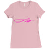 jake paul signature pink Ladies Fitted T-Shirt