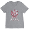 papa heros V-Neck Tee