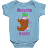 obey the beard Baby Onesie